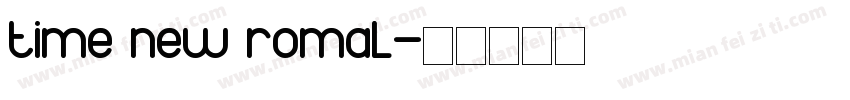 time new romal字体转换